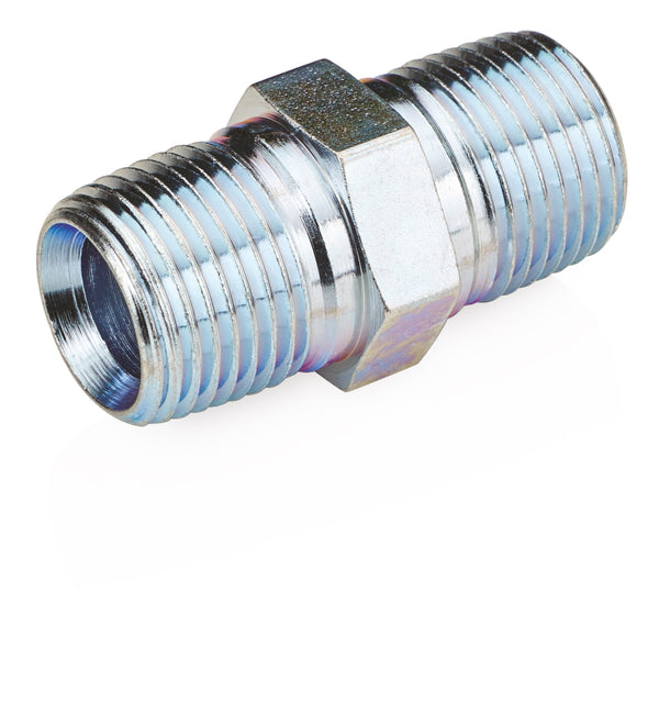 Hose fitting (nipple) 3/8 in npt x 3/8 in npt, MBE
