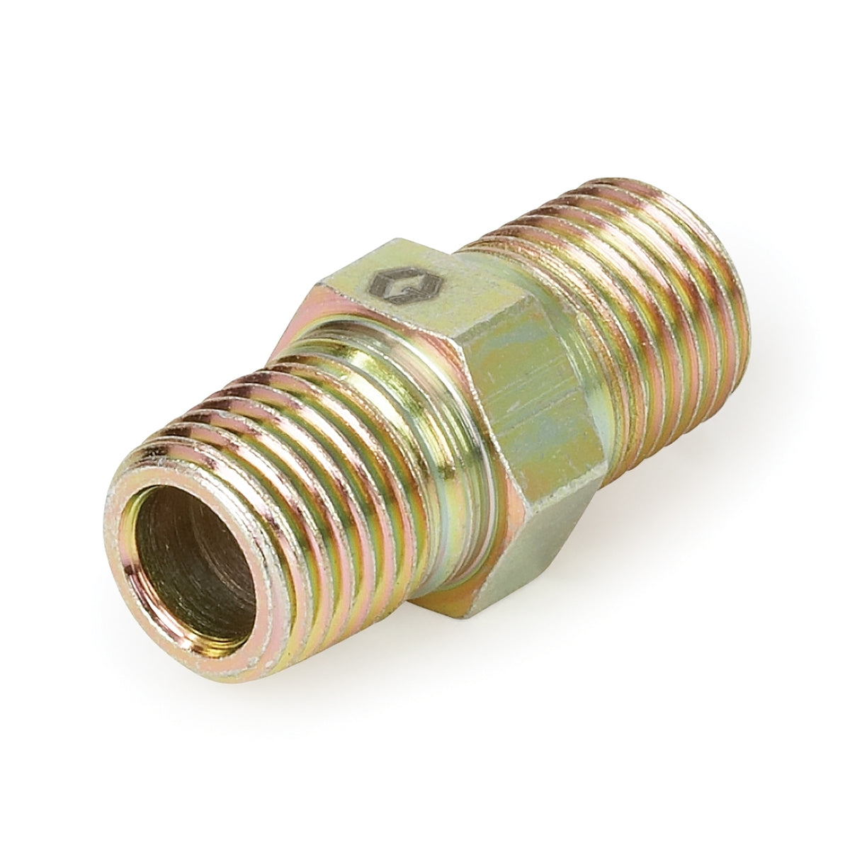 Hose fitting (nipple) 1/4 in npt x 1/4 in npt, MBE