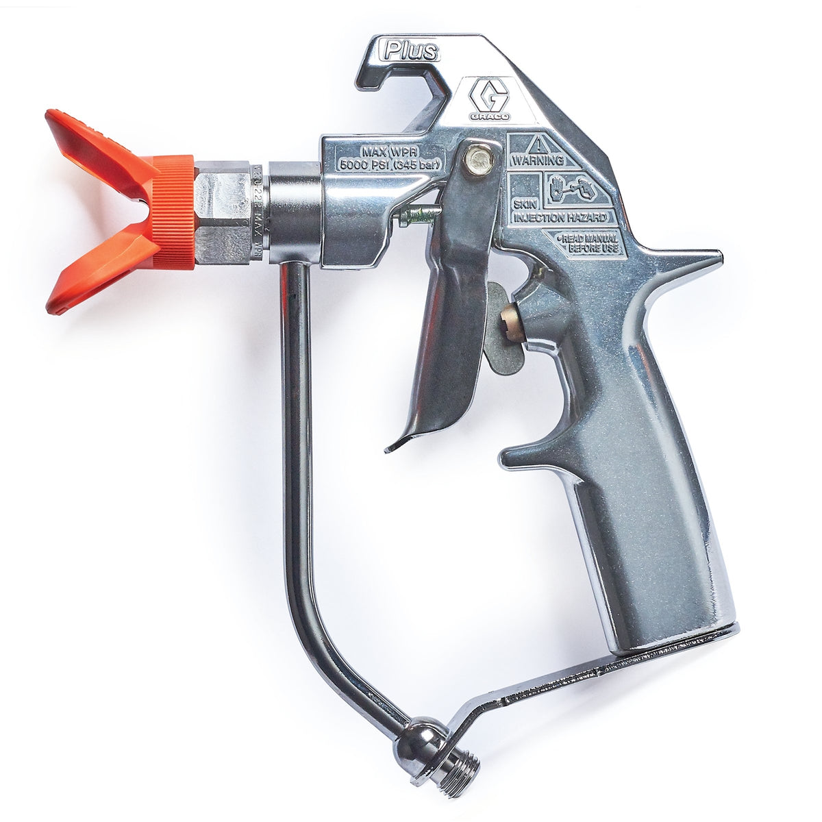 Silver Plus airless spray gun, 2 finger, flat tip