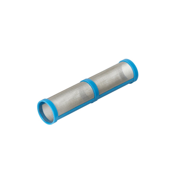 Easy Out pump manifold filter, short vertical, 100 mesh (blue)