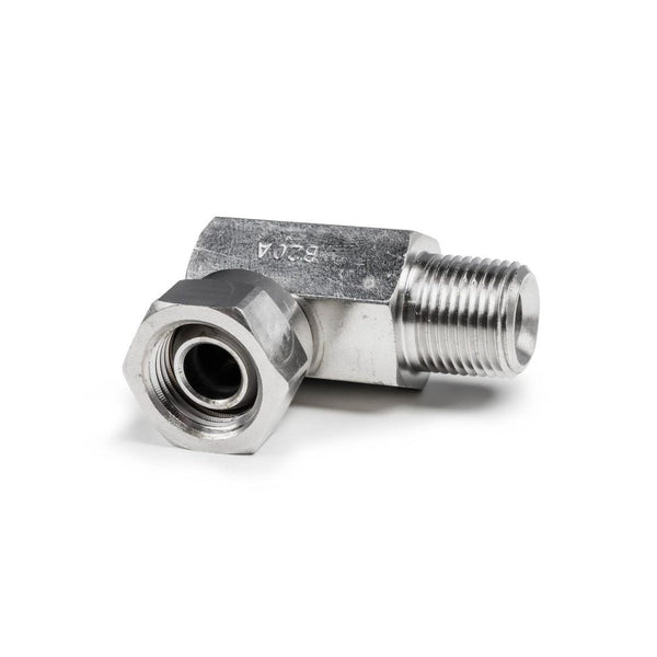 90 degree swivel fitting union